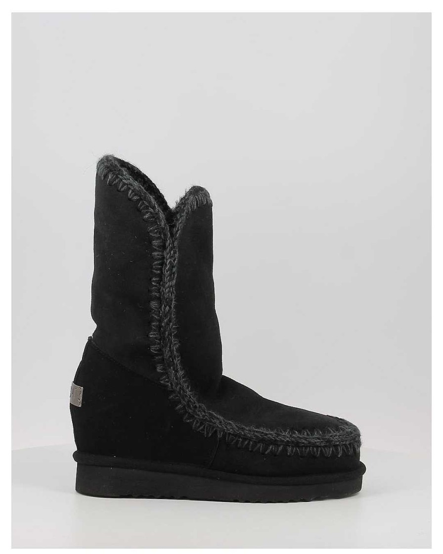 Mujer Mou | Botas Mou Eskimo Inner Wedge Tall Negro