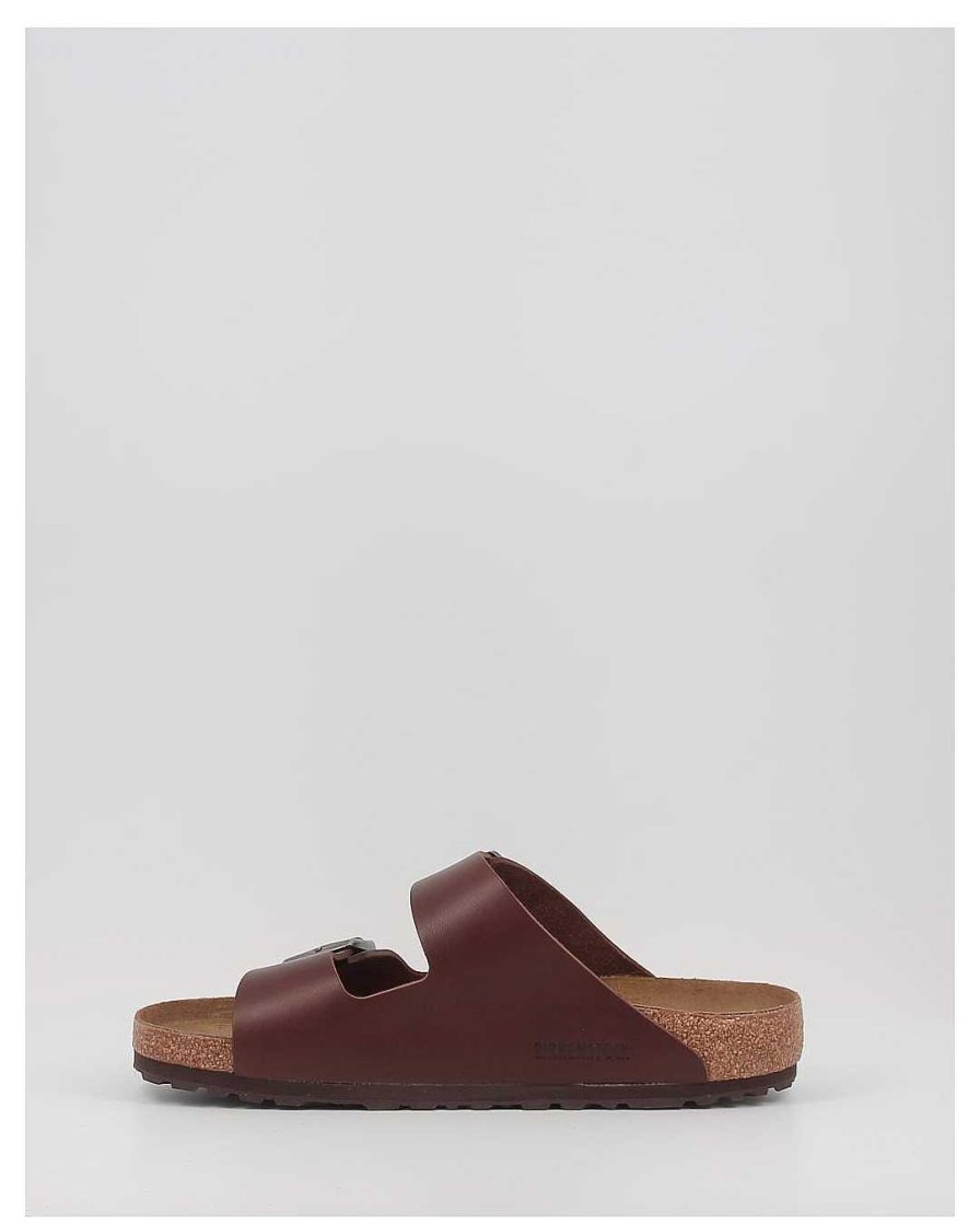 Hombre Birkenstock | Sandalias Birkenstock Arizona Le Vintage Wood Roast Bg Marron