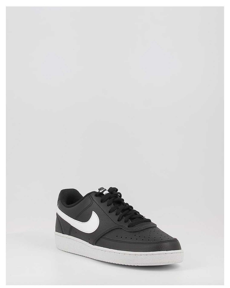 Hombre Nike | Zapatillas Nike Court Vision Low Dh2987 Negro