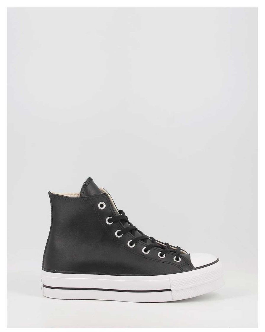 Mujer Converse | Zapatillas Converse Ctas Lift Clean Hi 561675C Negro