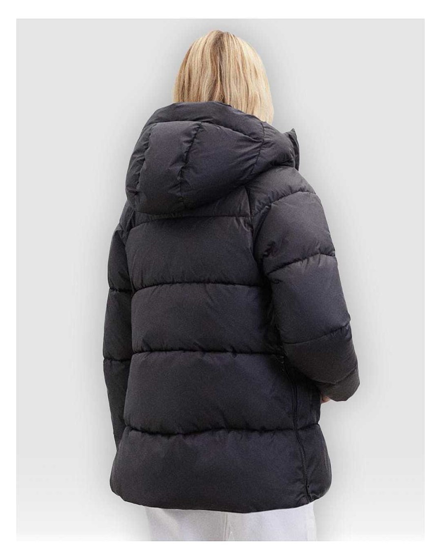 Complementos Ecoalf | Plumiferos Ecoalf Fujialf Jacket Woman Negro