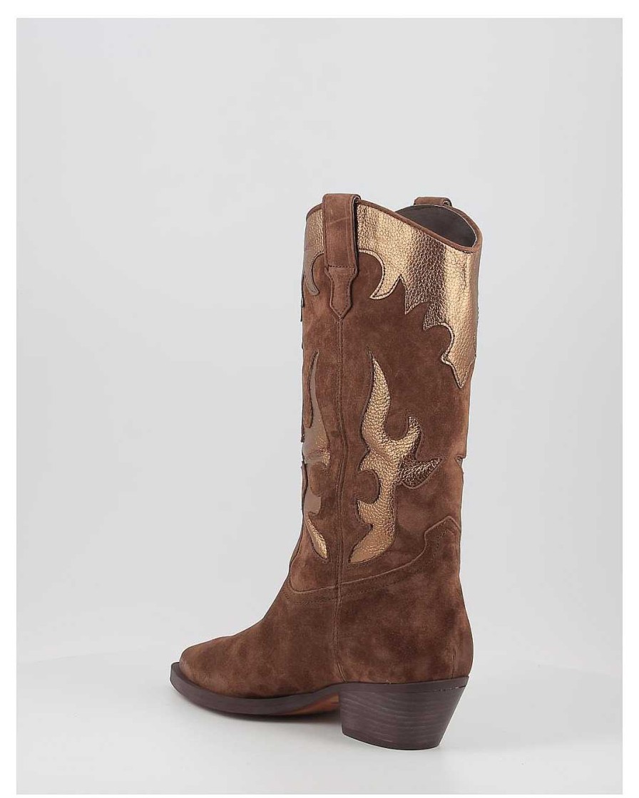 Mujer Alpe | Botas Alpe Western 2088 Marron