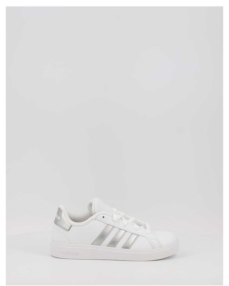 Nina Adidas | Zapatillas Adidas Grand Court 2.0 K Gw6506 Blanco