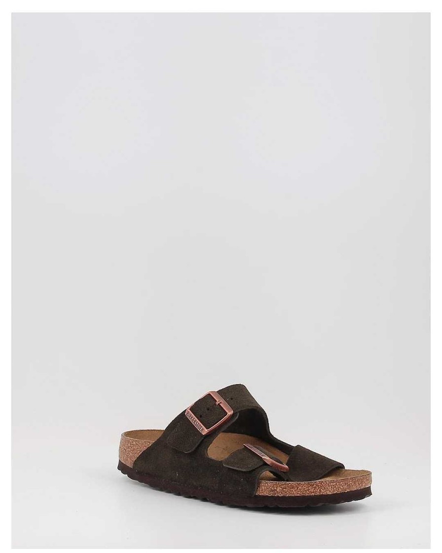 Mujer Birkenstock | Sandalias Birkenstock Arizona Sfb Marron