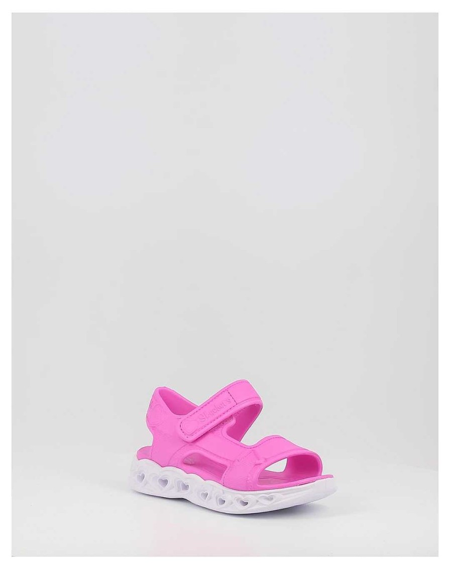 Nina Skechers | Sandalias Skechers Foamies: Heart Lights Sandal -Always 308045L Rosa